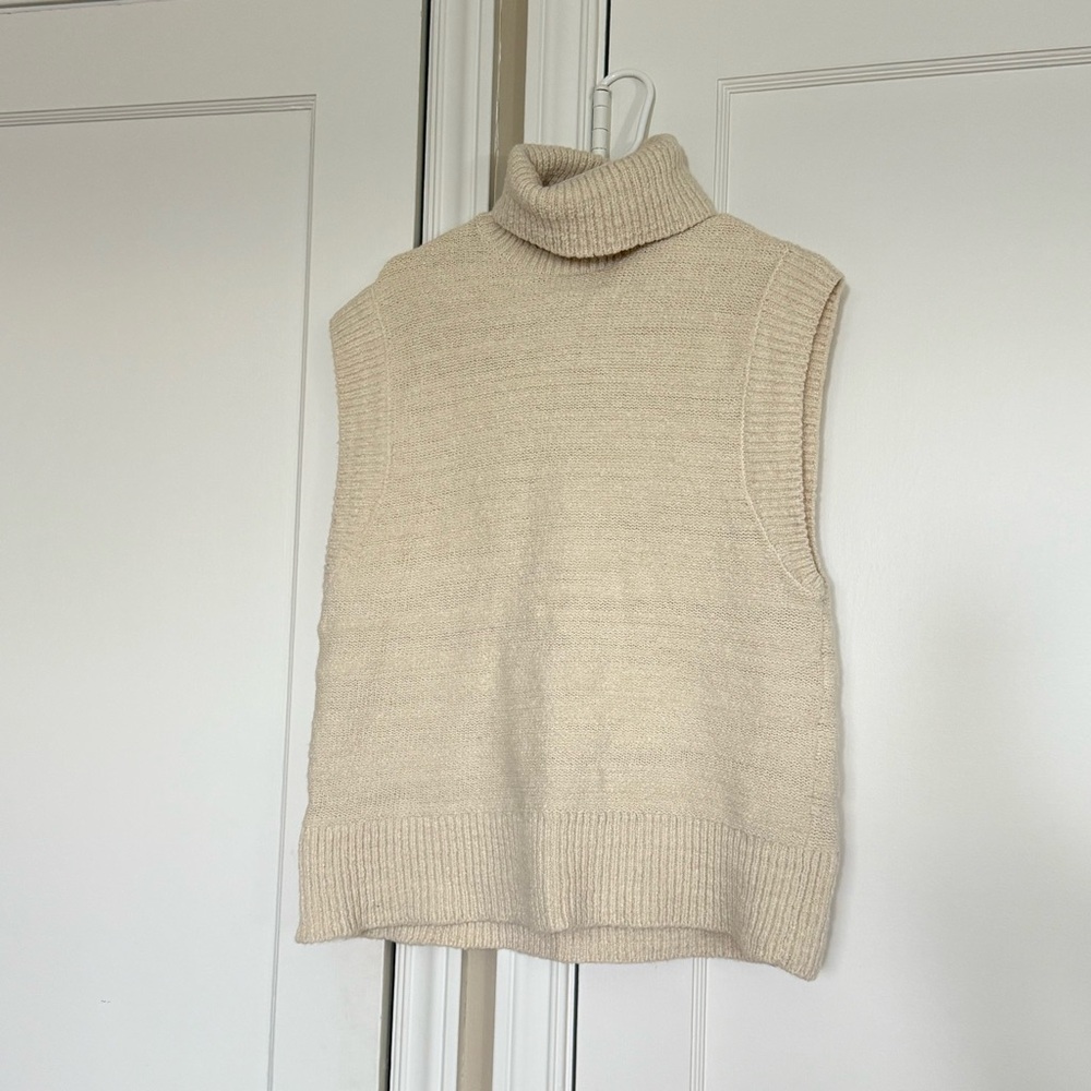 COS Textured Roll Neck Sweater Vest - Picture 4 of 11